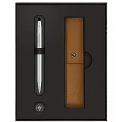 CROSS Geschenkset »Kugelschreiber Classic Century inkl. Lederetui mit Magnetverschluss braun