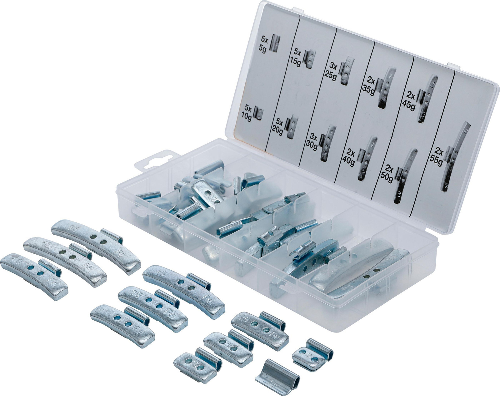 BGS technic Assortiment wielbalansgewichten, 934 gram