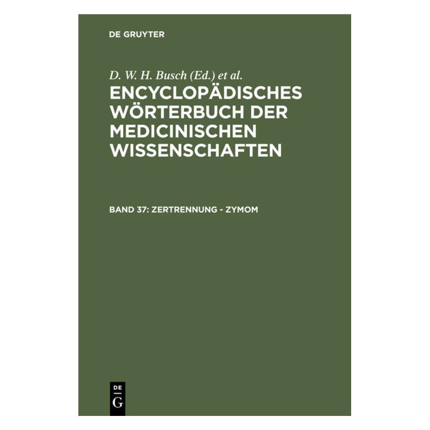 De Gruyter Zertrennung - Zymom (Deutsch, Hardcover) (67773275)