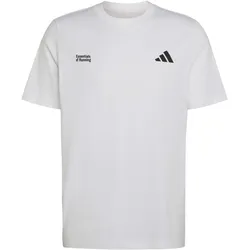 Adidas, Herren, Sportshirt, Run Essentials Graphic T-Shirt (XXL), Weiss