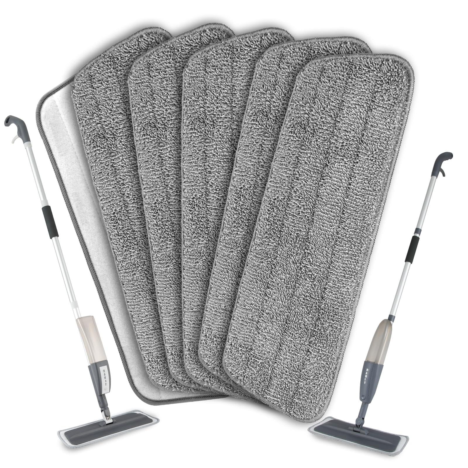Dripio Microvezel dweilpads, 6 stuks, grijs, 40 x 12 cm