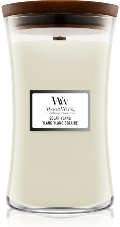 Woodwick Solar Ylang bougie parfumée avec mèche en bois 609.5 g