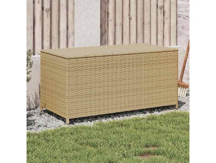 Boîte de rangement de jardin - - Coffre de jardin - résine tressée - beige - 190L - Imperméable@zgw22r