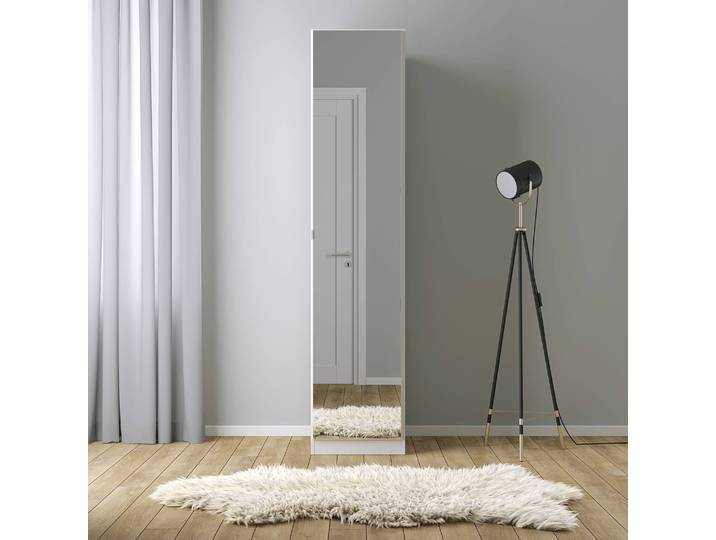 Drehtürenschrank Landhaus II 47 x 197cm Weiß