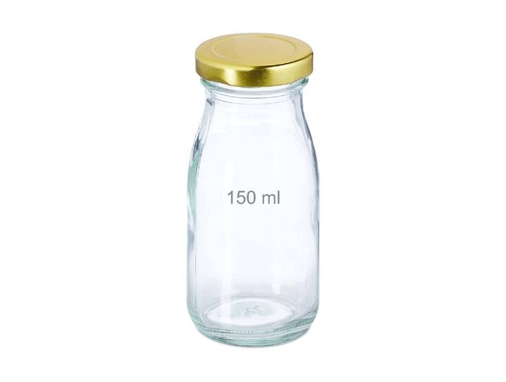 Aufbewahrungsschüssel RELAXDAYS 150 ml 24 Stück , transparent, Glas, Lebensmittelaufbewahrungsbehälter, Aufbewahrungsschüssel