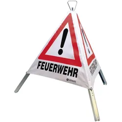 Dönges, Sicherheitskennzeichnung, Faltsignal, 700 mm, retroreflektierend, Feuerwehr, Unfall, Ölunfall