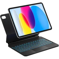Inateck KB09119-10 (DE, Apple iPad 2022 (10. Gen)), Tablet Tastatur, Schwarz