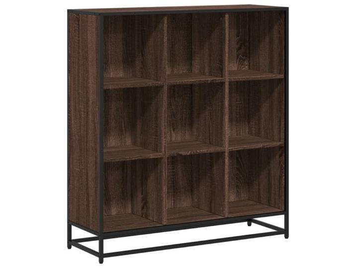 VIDAXL - Meuble Étagère - Bibliothèque chêne marron 97 5x33x107 5cm bois ingénierie métal_8678