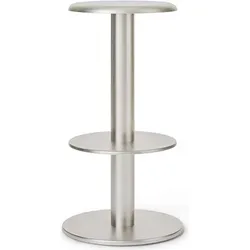Coupe Barhocker 75 cm, sandgestrahlter Edelstahl