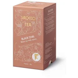 Sirocco Bio Tee Black Chai Schwarztee mit Gewürzen 20 Sachets à 2,5 g