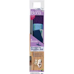 Bona Pet System Premium Teleskop-Mopp, Reinigungsutensil, Violett, Blau, Grau