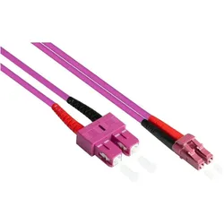 Kabelmeister SO-37030 - Patchkabel LWL Duplex OM4 (Multimode, 50125) LCSC, LSZH, 30m (30 m), Netzwerkkabel