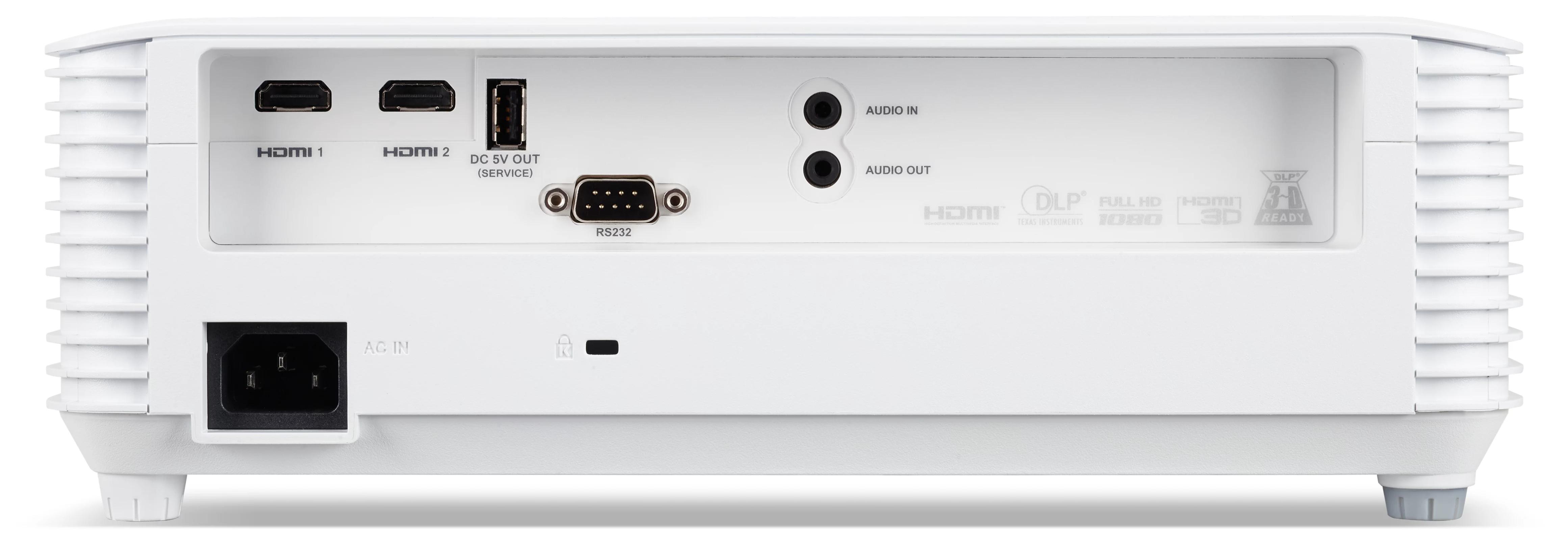 Acer H6560, 5200 ANSI Lumen, DLP, 1080p (1920x1080), 15000:1, 16:9, 787,4 - 7620 mm (31 - 300")