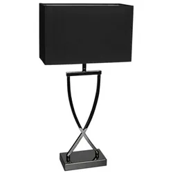 By Rydens Omega H 52cm schwarzchrom Tischleuchte