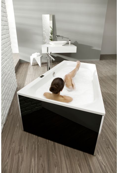 Hoesch Thasos Badewanne 3745.010 linke Ausführung, 150x100 cm, weiss