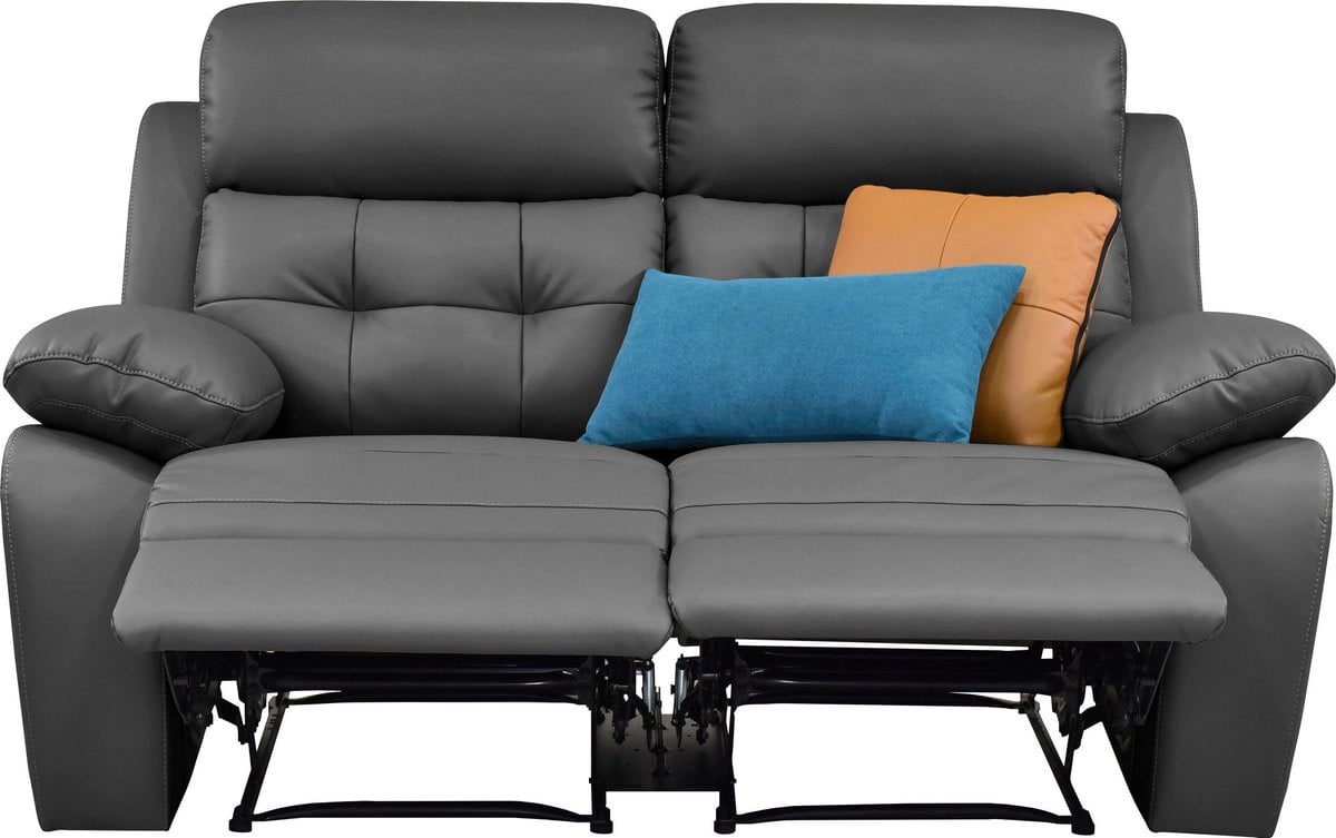 Lannilis Elektrische 2-zits Sofa met verstelbare rugleuning - Grijs PU