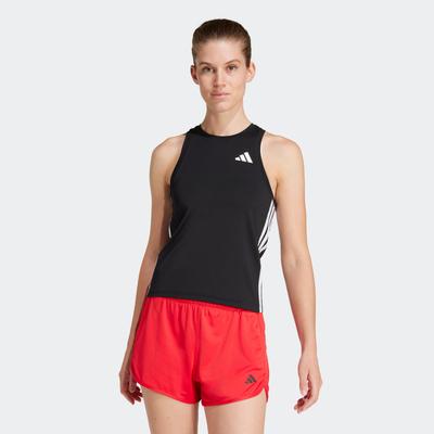 Tanktop ADIDAS PERFORMANCE "TRAIN ESSENTIALS 3-STREIFEN WORKOUT", Damen, Gr. XXL, schwarz-weiß (schwarz, weiß), Obermaterial: 88% Polyester, 12% Elasthan, Rundhals, Tops Tanktop