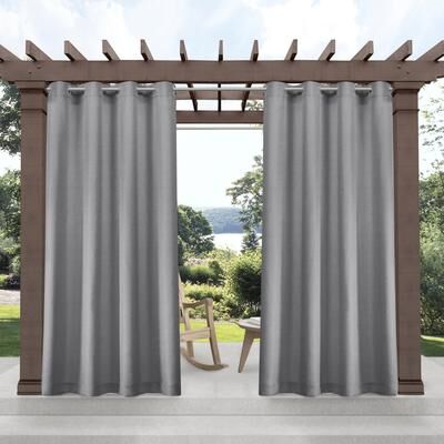 ATI Home Biscayne Indoor/Outdoor Grommet Top Curtain Panel Pair