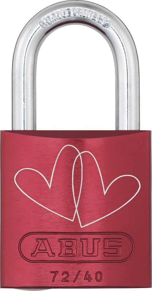 ABUS Vorhängeschloss 72/40 Love Lock 10009743-01
