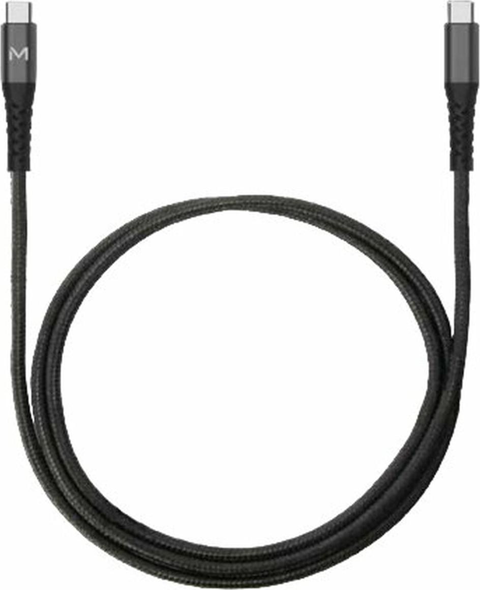 Mobilis 001342 USB-C naar USB-C kabel, 1 meter, zwart