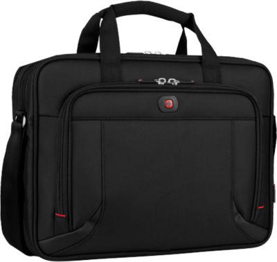 Laptop Tasche Wenger Prospectus, Laptop bis 16", Laptop- & Tabletfach, Trolleybefestigung, B 420 x H 330 x L 150 mm, 15 l, Polyester, schwarz