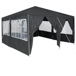 vidaXL Party-Zelt Anthrazit 400 x 400 x 266 cm Polyethylen