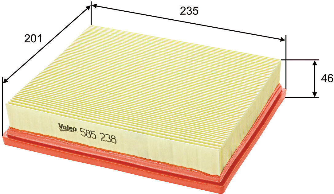 Valeo Luftfilter 585238 Filtereinsatz 46mm Für Mercedes Ac
