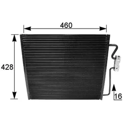 Kondensator Klimaanlage MAHLE AC 154 001S für BMW 7er