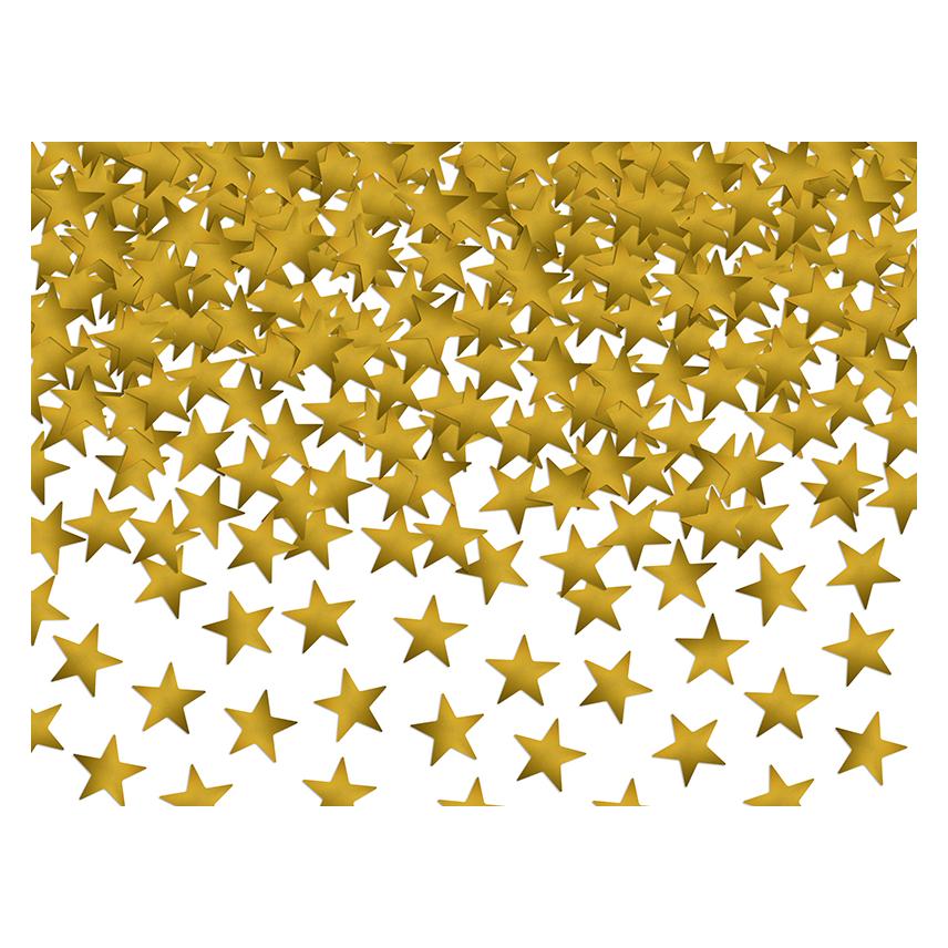 Partydeco Confetti Stars, gold, 10mm, 30g (1 pkt / 1 pc.) (1 Stk.) (KONS6)