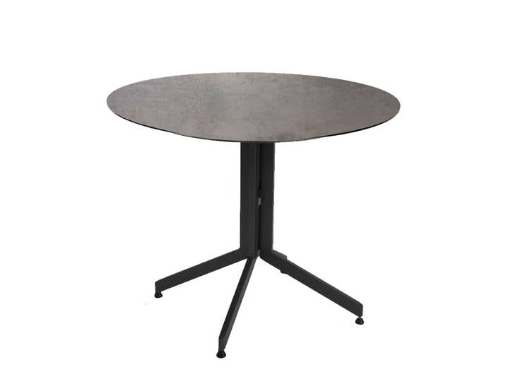 Stern Bistrotische set anthrazit tischgestell mit Smoky rund