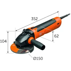 FEIN Compact-Winkelschleifer Ø 150 mm / Winkelschleifer Typ CG 15-150 BL