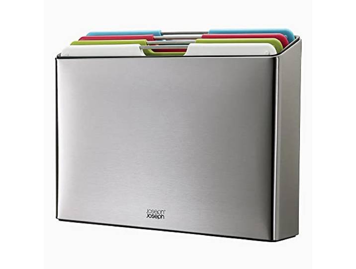 Joseph Joseph Folio Schneidebrett-Set, Stahl, 4-teilig, mehrfarbig, 60213, Edelstahl