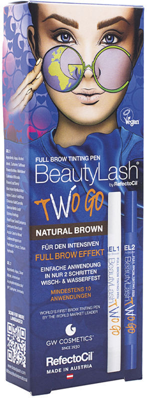 Refectocil Teinture pour sourcils Beauty Lash Two Go #Brun naturel