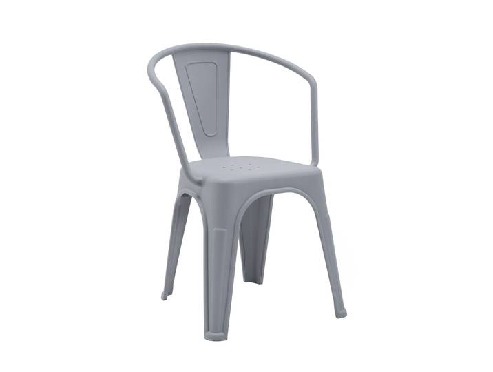 Chaise En Plastique / Chaise Design Vantaggio Poly\, Plastique Gris\, Hjh Office