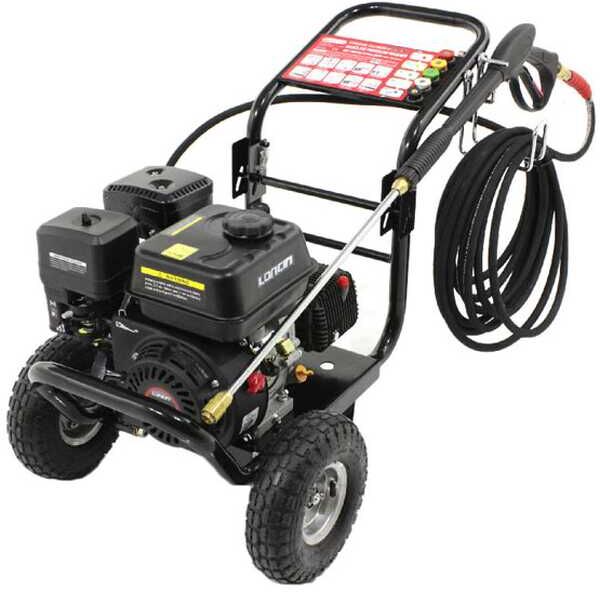 Nettoyeur haute pression thermique GeoTech Pro PWP 12/205 ZW avec moteur Loncin à essence