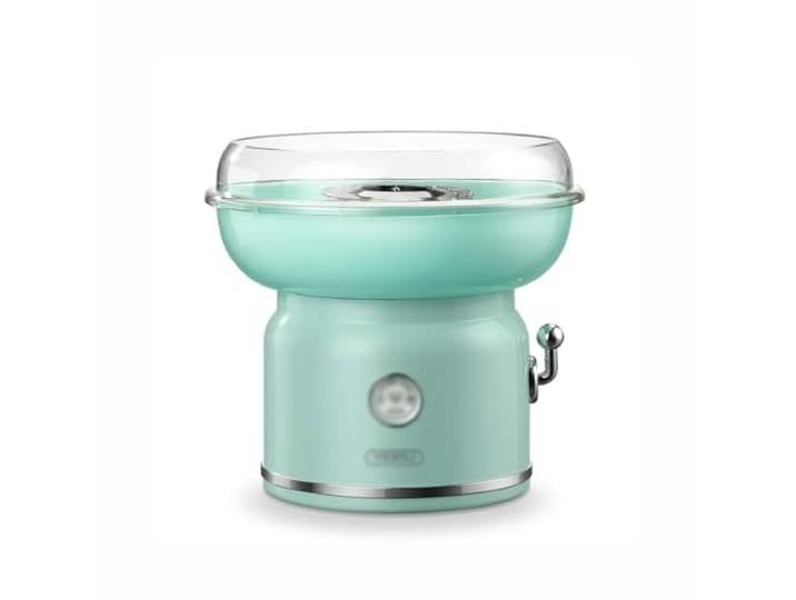 Zuckerwattemaschine Elektrische DIY Süße Zuckerwatte Maker Tragbare Baumwolle Maschine Kindertag Marshmallow(Green)