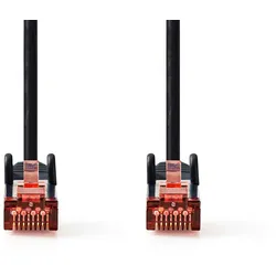 Nedis CAT6-Netzwerkkabel - RJ45 Stecker - RJ45 Stecker - S/FTP - 7.50 m - Rund - LSZH - Schwarz - Label