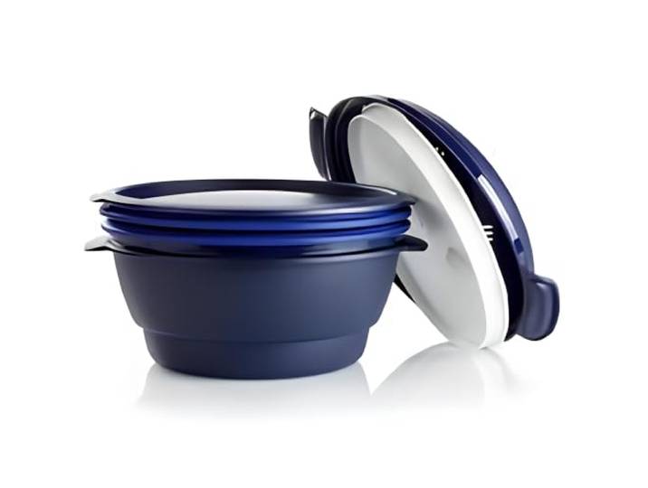 Tupperware Micro Urban Family - 3 in 1 Multikocher Dampf und Mikrowelle Komplette Mahlzeit für 6 Personen, Modular, 29 x 24 x 18 cm, Spülmaschinenfest, Ideal für Familie und Zuhause