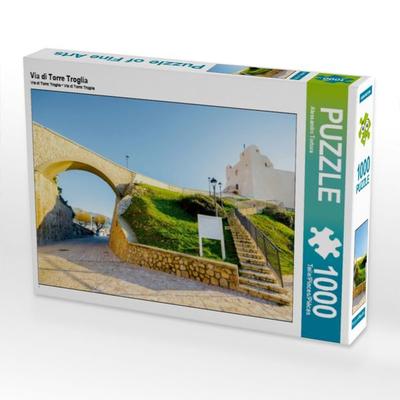 CALVENDO Puzzle Via di Torre Troglia | 1000 Teile Lege-Größe 64x48cm Foto-Puzzle für glückliche Stunden