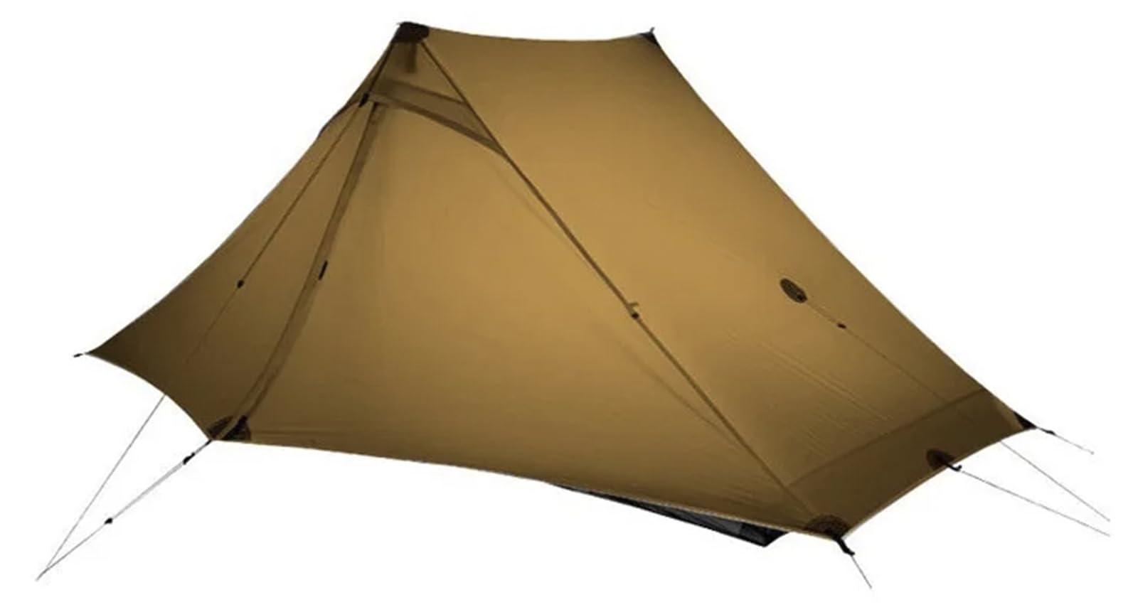 Ultraleichtes 2-Personen-Zelt, 20D Silnylon, Trekkingstöcke, 3 Jahreszeiten