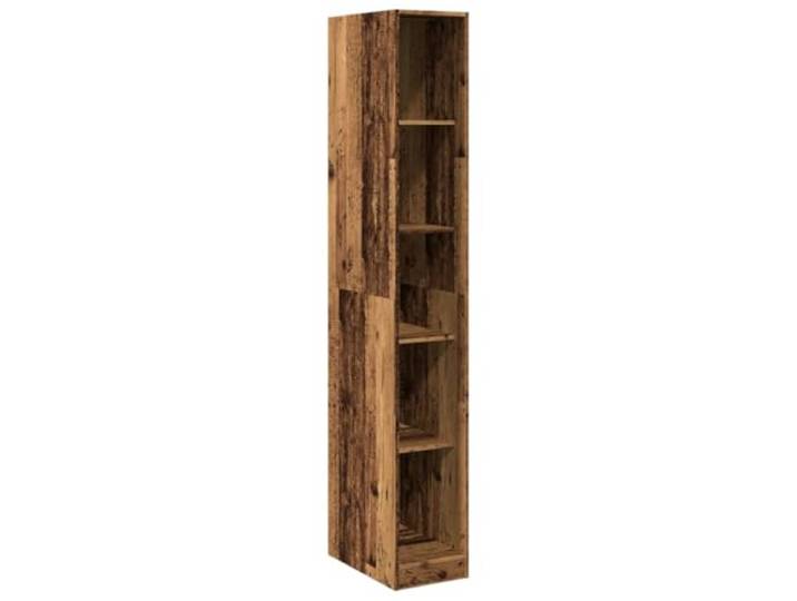 HBBMGYD Kleiderschrank, altes Holz, 30 x 50 x 200 cm, Holz 5 Fächer, Aufbewahrung von Kleidung, Hüten, Handschuhen, Wandbefestigung im Lieferumfang enthalten, kompaktes Design
