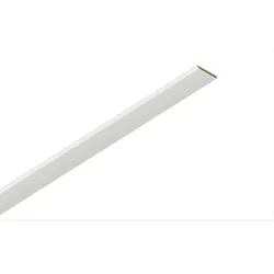 ter Hürne Leisten Gehrungsabdeckleiste Uni kristallweiß GAL 25 Dekor 2400x25x2 mm