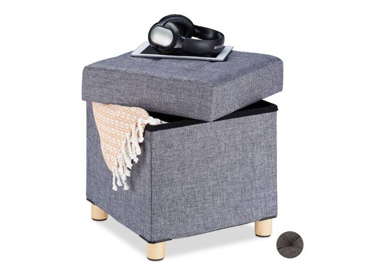 Relaxdays Sitzhocker mit Stauraum