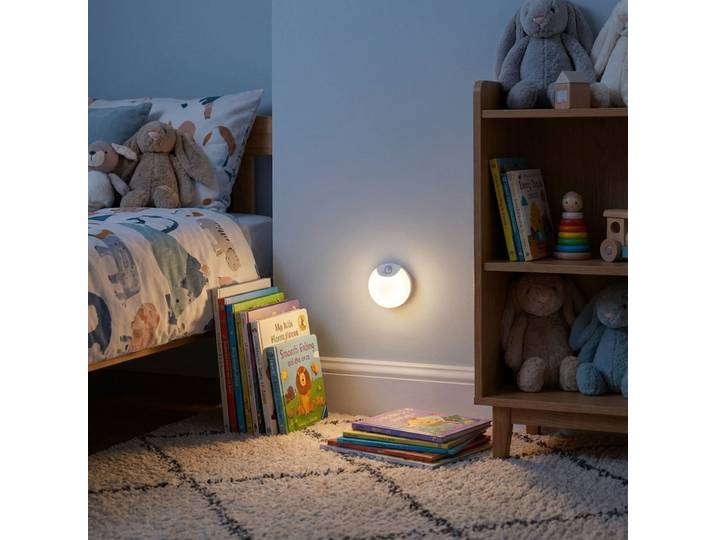 LED Nachtlicht & Schrankleuchte mit Bewegungssensor, Ø8cm