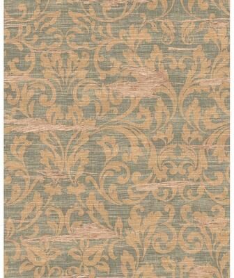 Seabrook Designs Margot Acanthus Scroll Unpasted Wallpaper