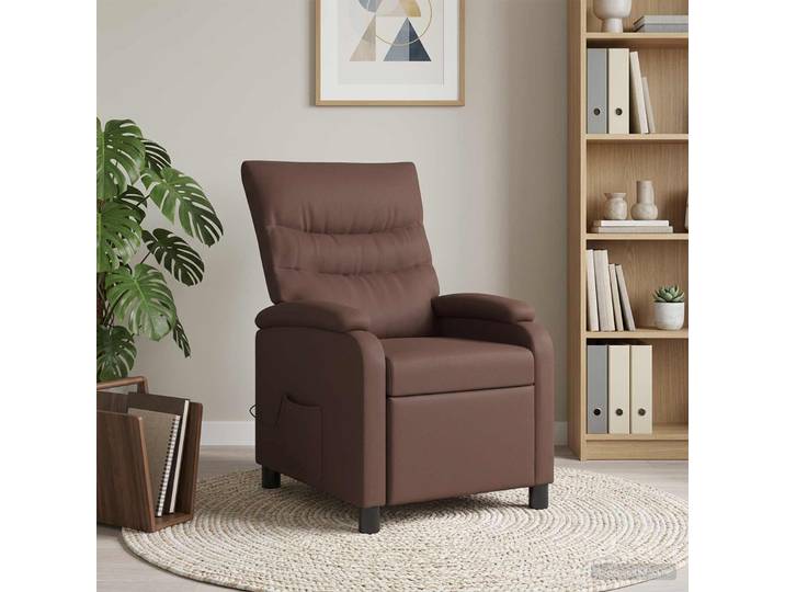 vidaXL Massage Relaxsessel Braun Kunstleder