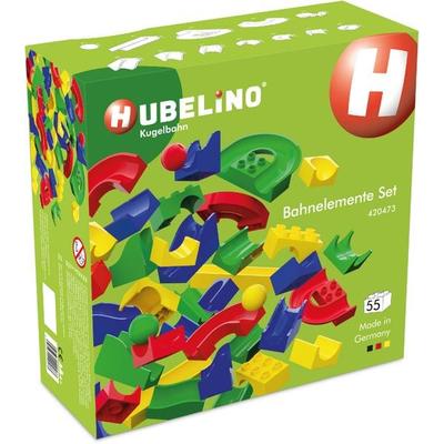 HUBELINO Kugelbahn 55-teiliges Bahnelemente Set
