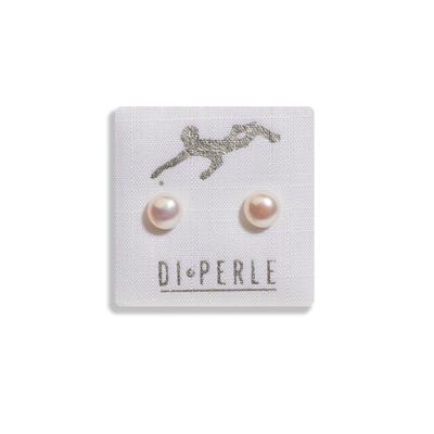 Paar Ohrstecker DI PERLE "Damen Perlenschmuck 925 Silber Süsswasser Perlen Ohrstecker", weiß, Ohrringe, Damen, Damen, Silber 925 (Sterlingsilber), Damen Perlenschmuck