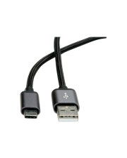 ROLINE USB-Kabel USB-C M gelötet bis USB M 2.0 1.8 m Schwarz (11.02.9028)