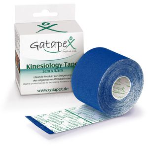 Gatapex Kinesio-Tape blau, 5,5m x 5cm, wasserfest, elastisch